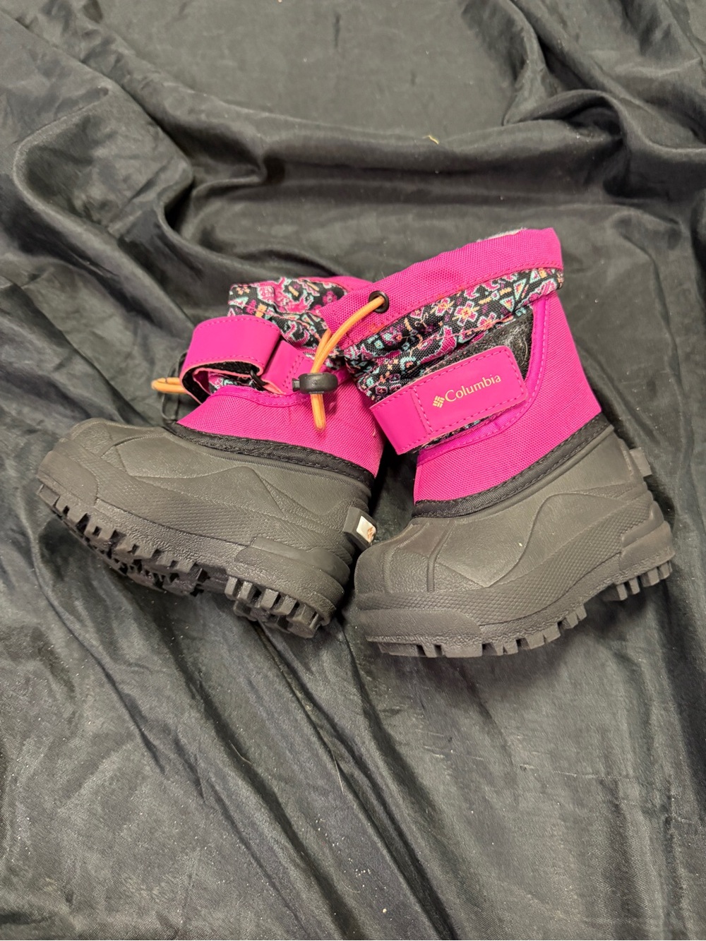 Columbia Kids Waterproof Pink & Black Snow Boots